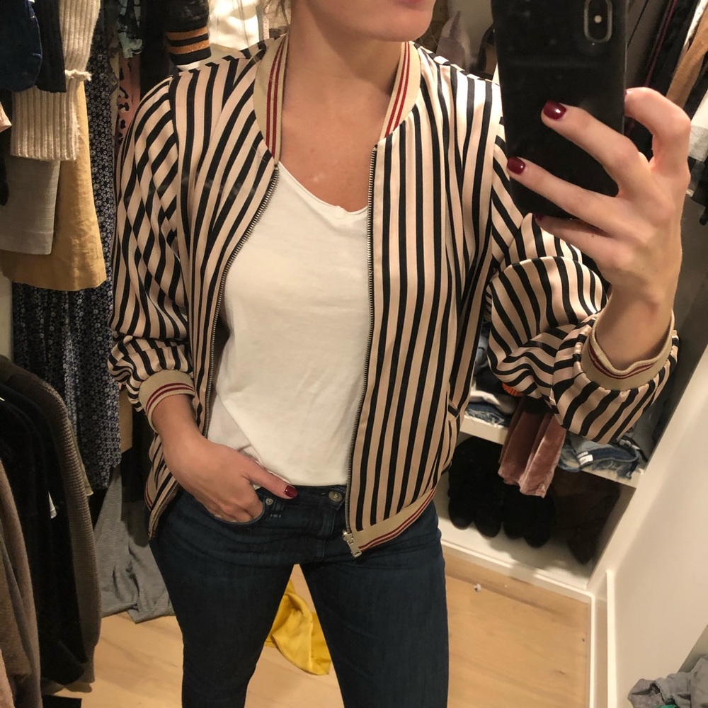 Scotch & Soda Striped Bomber